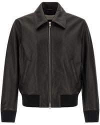 Ami Paris - Lamb Leather Jacket Clothing - Lyst