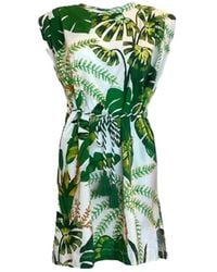 FARM Rio - Tropical Forest Off-white T-shirt Dress - Lyst