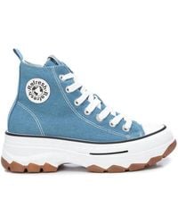 Xti - Canvas Ankle Boots - Lyst