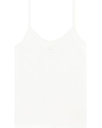 Courreges - Logo Ribbed Tank Top - Lyst