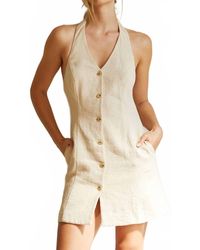 Crescent - Patty Halter Mini Dress - Lyst