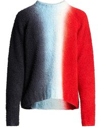 Sacai - Wool Snap Side Pullover Sweater - Lyst