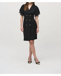 Joseph Ribkoff - Double-Breasted Faux Wrap Dress - Lyst