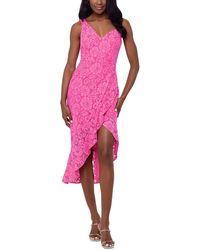 Xscape - Lace Long Cocktail And Party Dress - Lyst