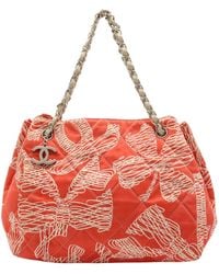 Chanel - Matelassé Canvas Shoulder Bag (pre-owned) - Lyst