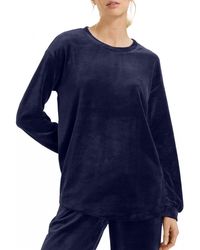 Hanro - Long Sleeve Velour Sleep Shirt - Lyst