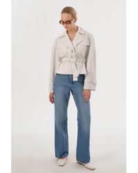 Lamarque - Quinn Cropped Trench Coat - Lyst