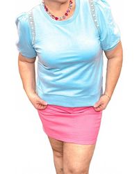 Jodifil - Cloud Nine Puff Sleeve Top - Lyst