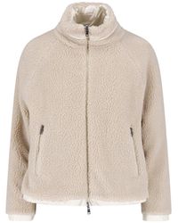 Herno - Fleece Zip-Up Jacket - Lyst