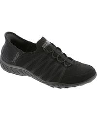 Skechers - Breath Easy Memory Foam Manmade Slip-On Sneakers - Lyst