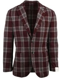 L.B.M. 1911 - Wool Cashmere Blend Jacket With Rounded Silhouette And Notch Lapels - Lyst