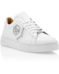 Philipp Plein - Lo-Top Leather Arrow Force Sneakers - Lyst
