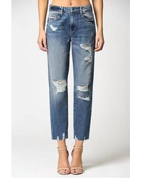 Hidden Jeans - Tracey Distressed Straight Jean - Lyst