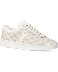 MICHAEL Michael Kors - Juno Stripe Lace Up Logo Lifestyle Casual And Fashion Sneakers - Lyst