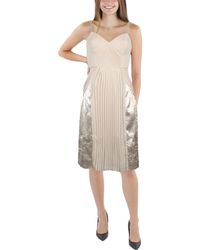 French Connection - Elloisse Shutter Pleat Knee-length Cocktail And Party Dress - Lyst