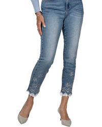 FRANK LYMAN - Sequin Detail Cropped Jeans - Lyst