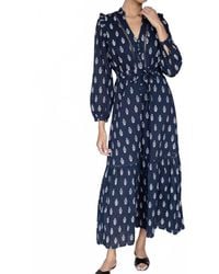 Emerson Fry Lucy 4 Basque Dress in Blue | Lyst
