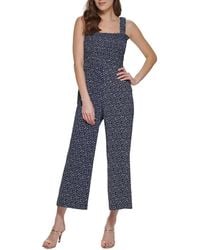 DKNY - Cropped Sleeveless Jumpsuit - Lyst