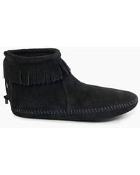 Minnetonka - Back Zip Softsole Boots - Lyst