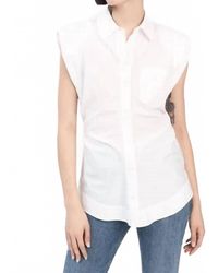 10 Crosby Derek Lam - Ivy Ruched Button Down - Lyst