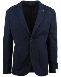 Luigi Bianchi - Rounded Wool And Polyamide Blend Jacket - Lyst