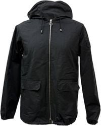 A.P.C. - A. P.C. Zipped Hooded Jacket With Pockets - Lyst