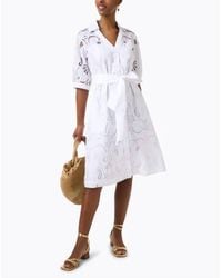 Hinson Wu - Elbow Sleeve Embroidered Luca Dress - Lyst