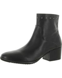 Vaneli - Faiza Faux Leather Round Toe Ankle Boots - Lyst