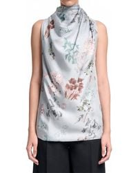 Altuzarra - Floral Drape Front Top - Lyst