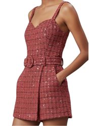 Day + Moon - Multi Tweed Sequin Romper - Lyst