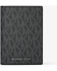 Michael Kors - Hudson Signature Logo Bi-Fold Card Case - Lyst