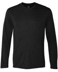 Hanes - Cool Dri Long Sleeve Performance T-shirt - Lyst