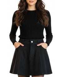 Olivaceous - Lasso Twirl Suede Skirt - Lyst