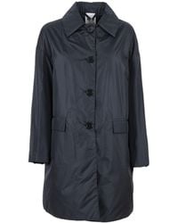 Aspesi - Long Coat With Classic Collar - Lyst