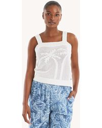 Nautica - Palm Tree Sweater Tank - Lyst