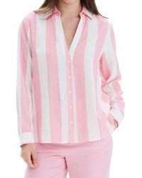 Chrldr - Striped Frida Button Up Blouse - Lyst