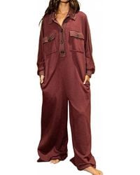 Bucketlist - Oversized French Terry Romper - Lyst