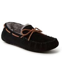 Dearfoams - Fireside By Victor Genuine Shearling Moccasin Slipper - Lyst