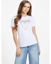 Guess - Ava Triangle Tee - Lyst