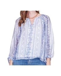 J joy - Peasant Bishop Sleeve Top - Lyst