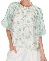 J joy - Trim Sleeve Top - Lyst