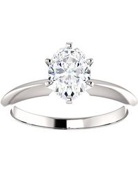 Pompeii3 - 1 Ct Oval Moissanite Solitaire Engagement Ring - Lyst