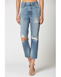 Hidden Jeans - Tracey Distressed Straight Leg Jeans - Lyst