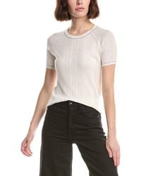 Rag & Bone - Teresa Silk-Blend Rib Top - Lyst