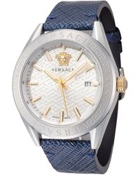 Versace - 42mm Blue Quartz Watch Ve6a00123 - Lyst