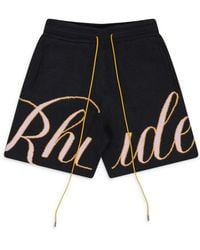 Rhude - Gp Knit Script Shorts - Lyst