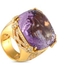 Pasquale Bruni - 18K 2.64Ct Diamond And Amethyst Statement Ring Pb02-050125 - Lyst