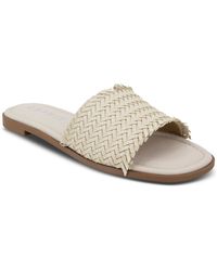 Esprit - Summer Woven Peep-toe Slide Sandals - Lyst