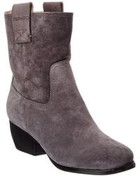 FARM Rio - Soft Suede Leather Boot - Lyst