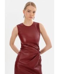 Lamarque - Brett Faux Leather Dress - Lyst